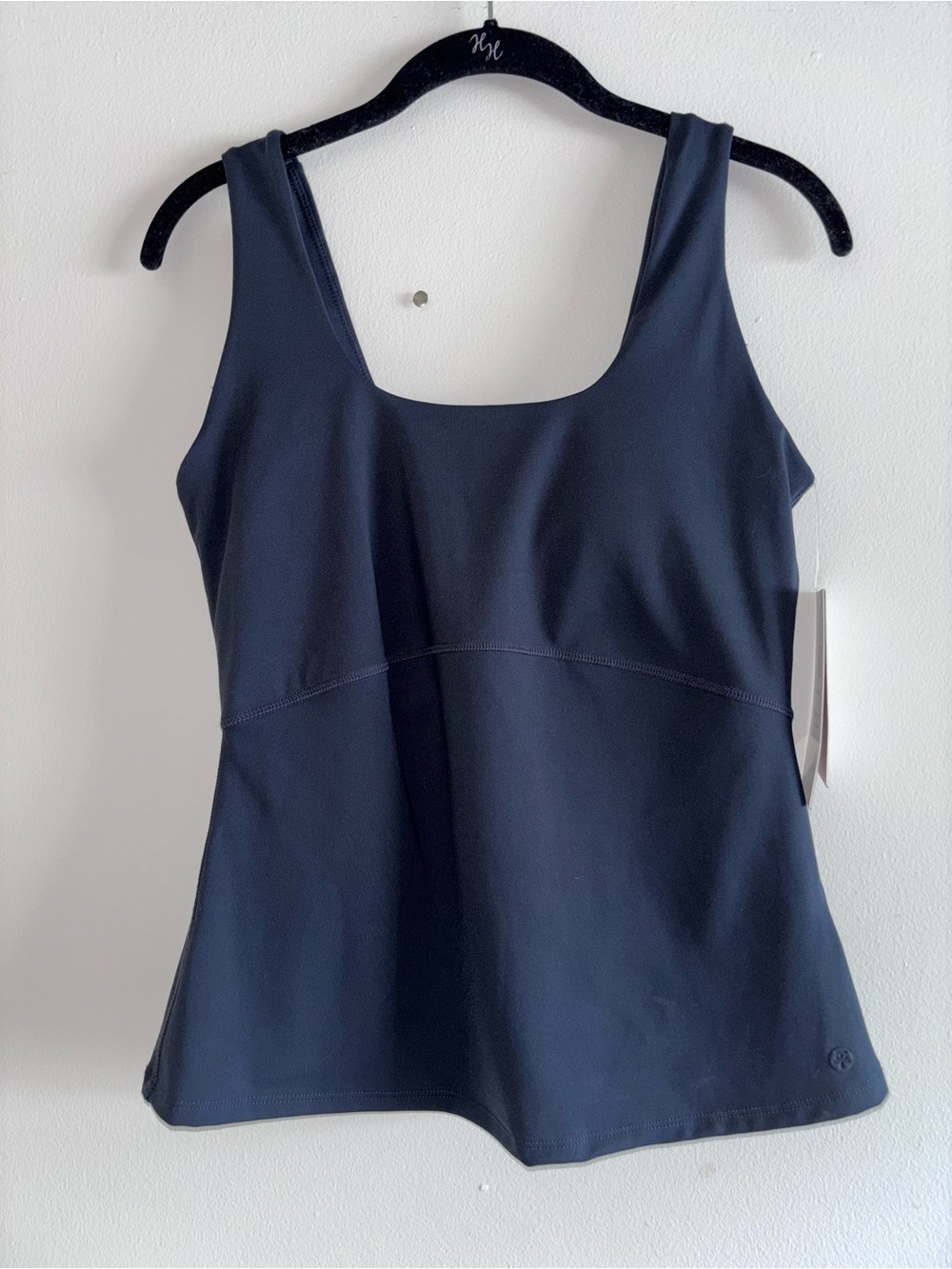 NWT Soybu Black U-Neck Active Tank Built-in Bra Sz M